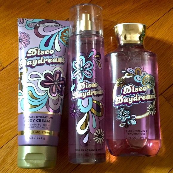 NWT Bath & Body Works Disco Daydream Three Piece Set,New Products : American Fashion Style Bags On Sale